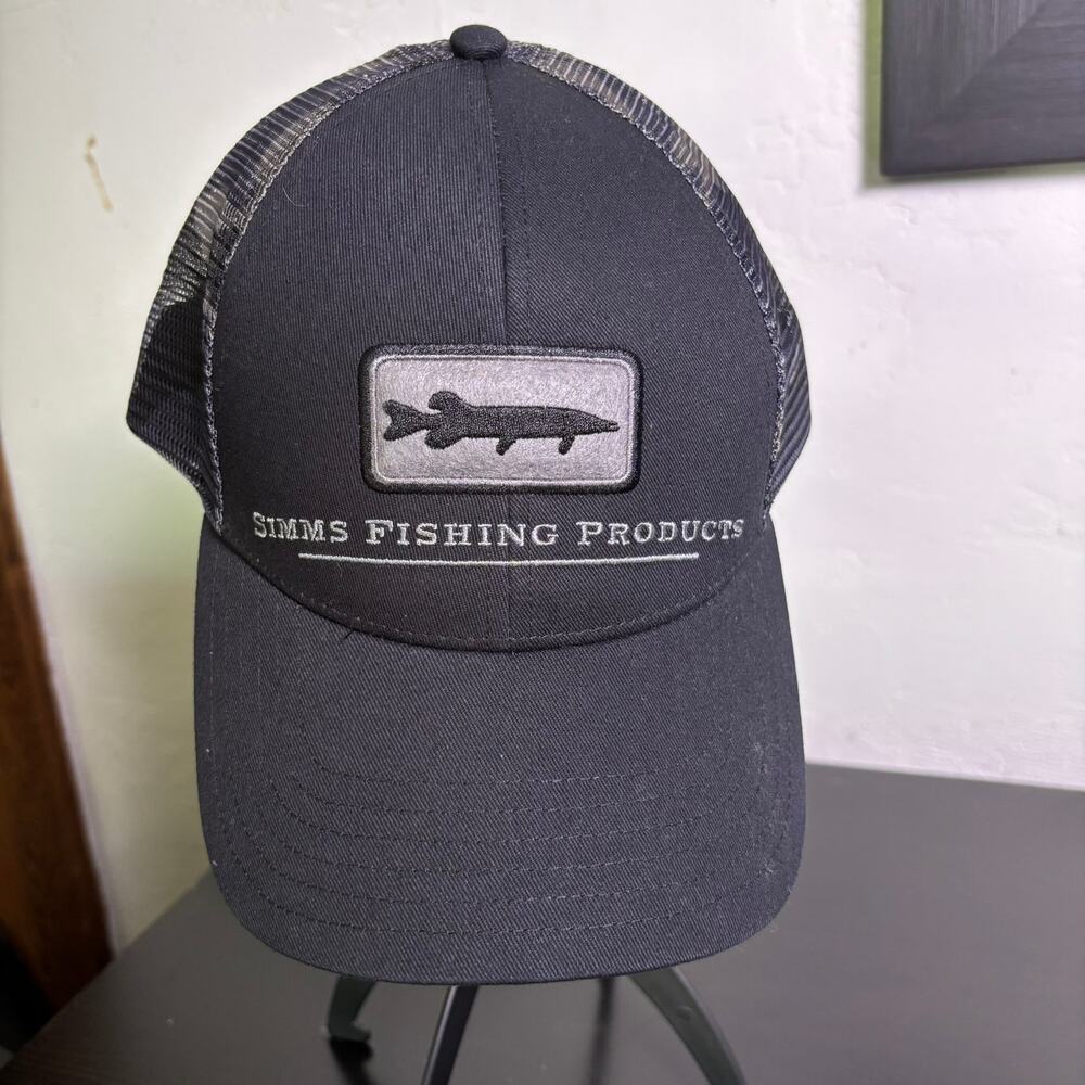 Simms fishing hat Men’s outdoor snapback mesh baseball cap Fishing Boating Gear